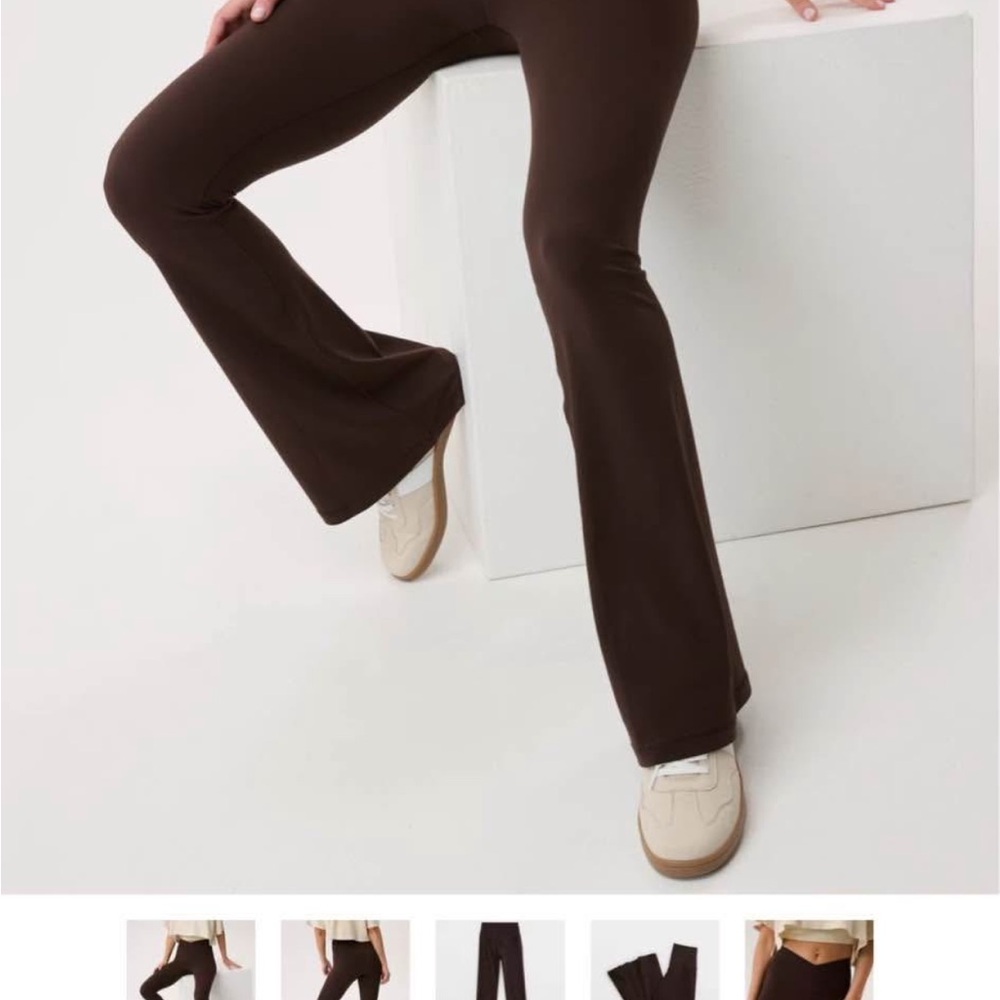 Brown Flared Leggings